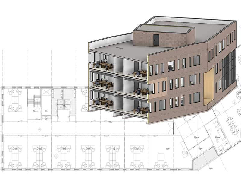 Scan 3D d'un bâtiment par Orbit Topo