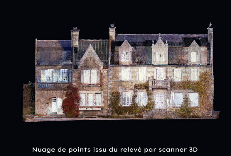 Nuage de points d'un relevé par scanner 3D